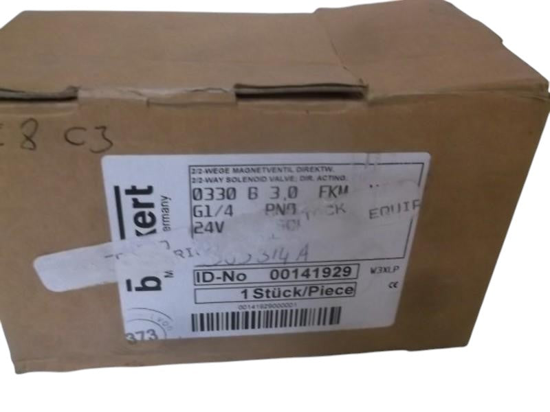 BURKERT 00141929 PIVOTED ARMATURE VALVE 0330 B 3.0 FKM  NSMP