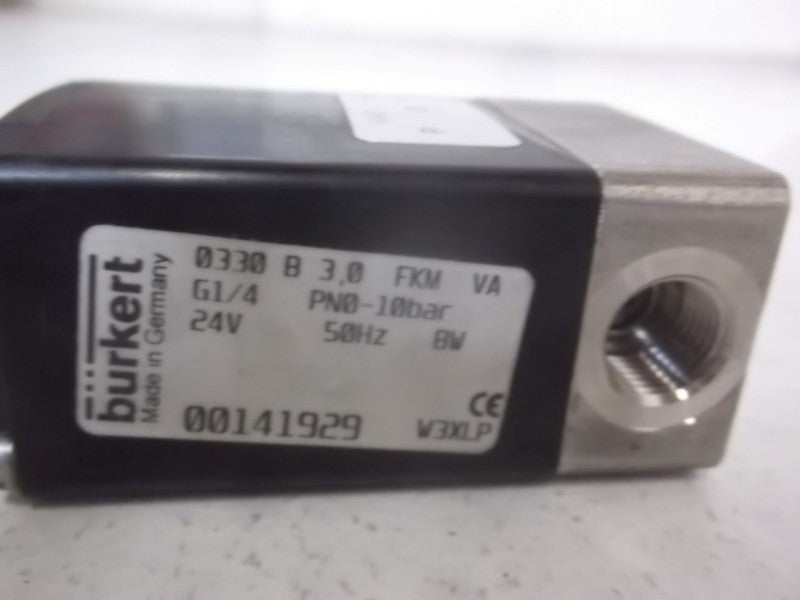 BURKERT 00141929 PIVOTED ARMATURE VALVE 0330 B 3.0 FKM  NSMP