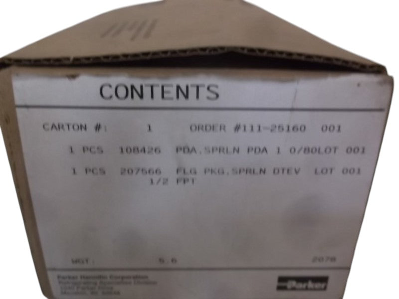 PARKER 111-25160 REFRIGERATING VALVE  NSMP