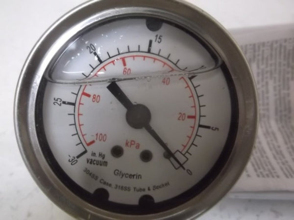 4CFN6 PRESSURE GAUGE 2" 30" TO 0" HG VAC  NSMP