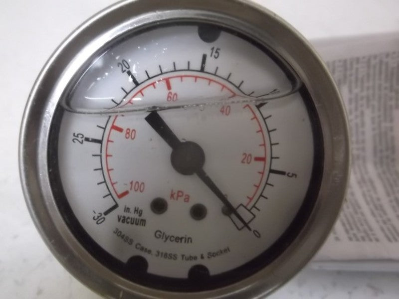 4CFN6 PRESSURE GAUGE 2" 30" TO 0" HG VAC  NSMP