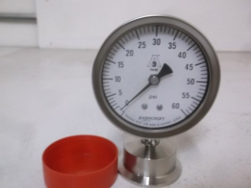ASHCROFT 351032S20L-60# SANITARY GAUGE 0-60 PSI  NSMP