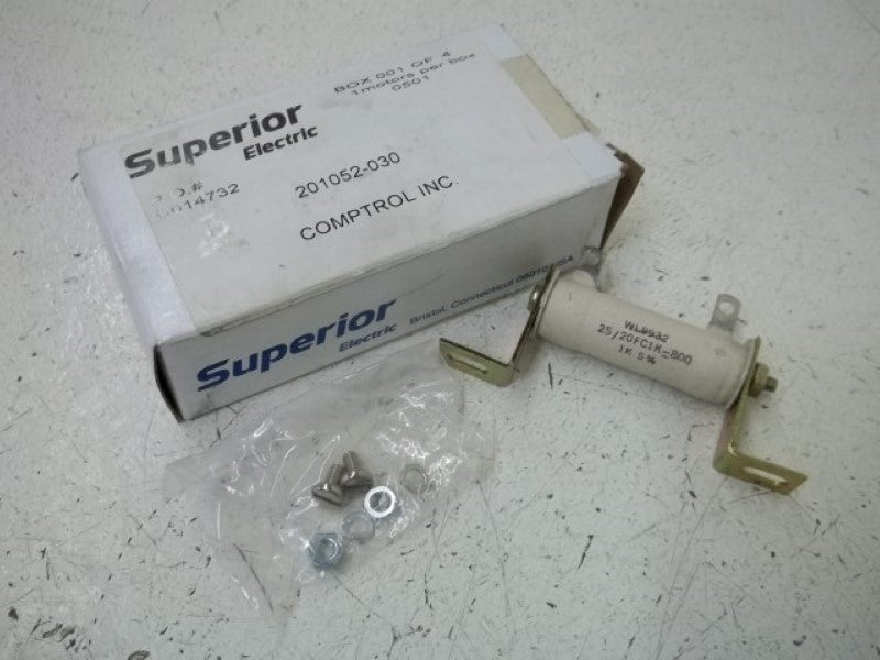 SUPERIOR ELECTRIC 201052-030 RESISTOR KIT 1000 OHM, 25WATTS  NSMP