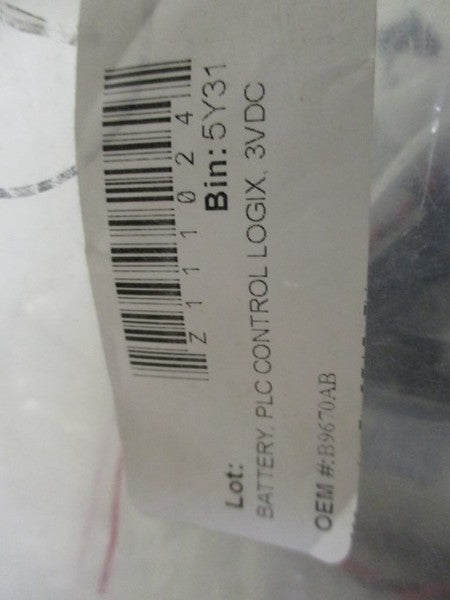 ENERGY+ B9670AB CONTROLOGIX BATTERY 3V 1800MAHR *NEW NO BOX*