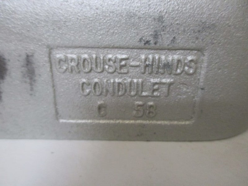 LOT OF 2 CROUSE-HINDS C58 CONDUIT OUTLET BODY 1.5" NSMP