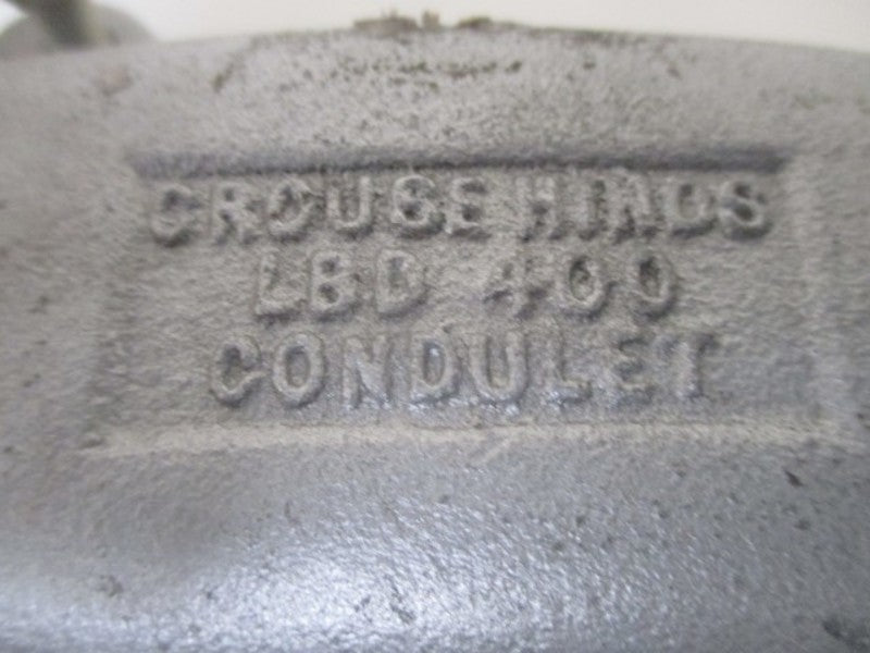 CROUSE-HINDS LBD400 W/LBD4400 CONDUIT BODY COVER W/ BODY  NSNP