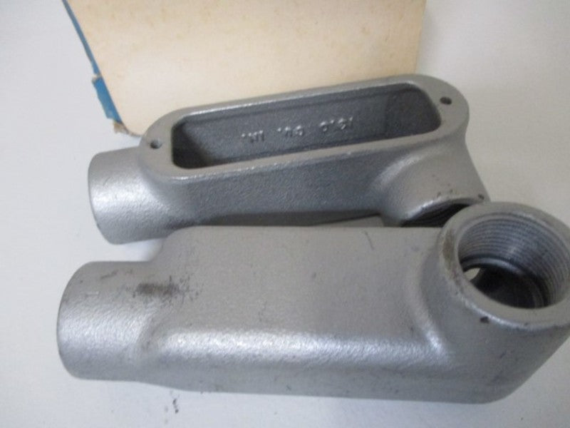 LOT OF 4 CROUSE-HINDS LL-38 CONDUIT OUTLET BODY LL1" NSMP