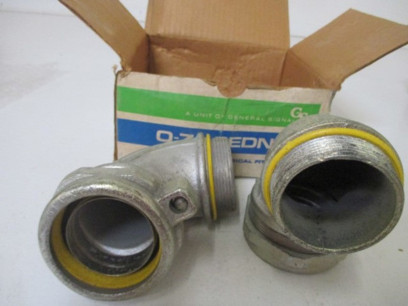 LOT OF 2 OZ/GEDNEY 4Q-92001 2" CONNECTOR W/LUG NSMP