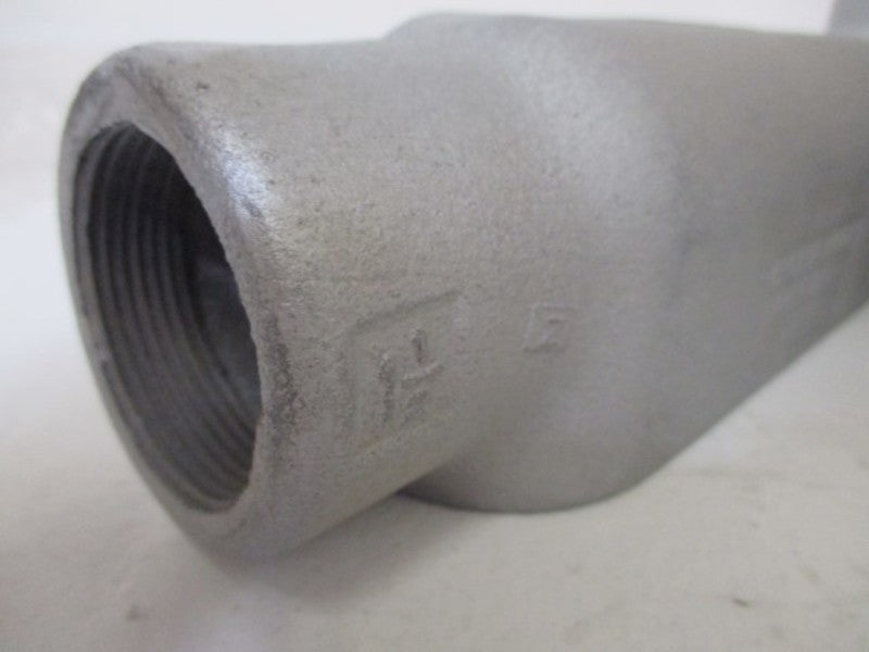 LOT OF 2 CROUSE-HINDS LL-58 CONDUIT BODY 1-1/2" LL COVER & GASKET NSMP