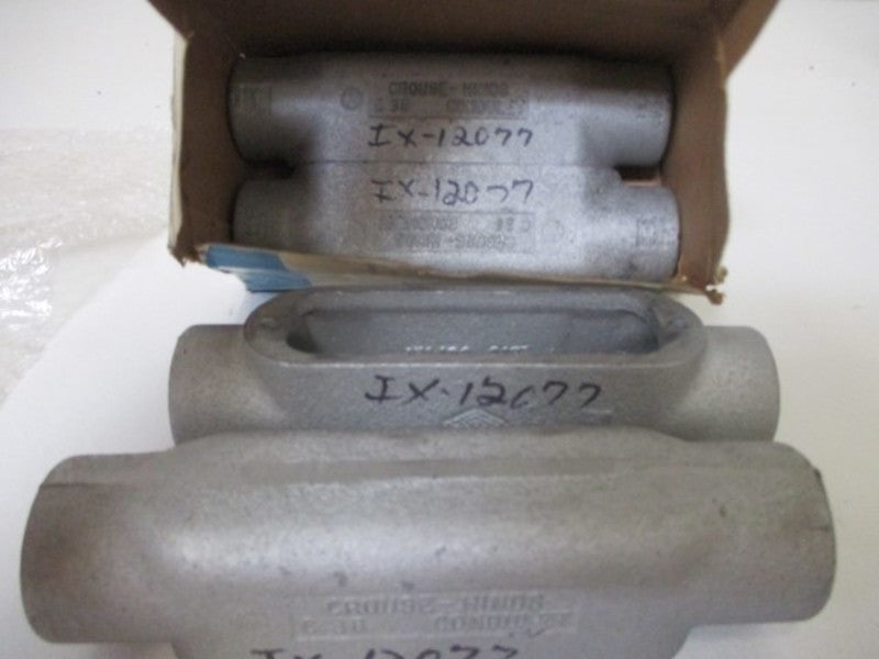 LOT OF 4 CROUSE-HINDS C-38 CONDUIT BODY NSMP