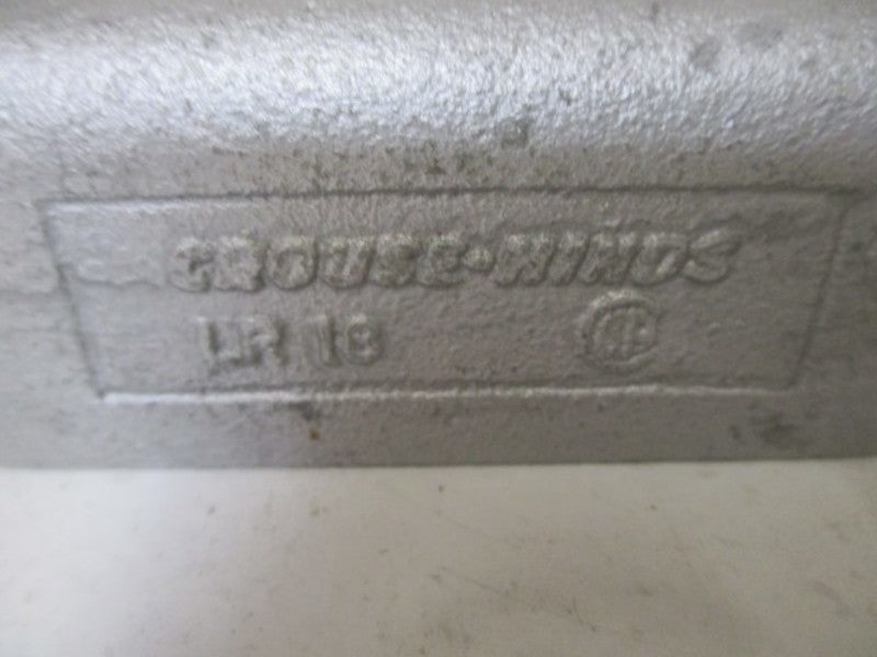 LOT OF 5 CROUSE-HINDS LR-18 CONDUIT OUTLET BODY 1/2" NSMP