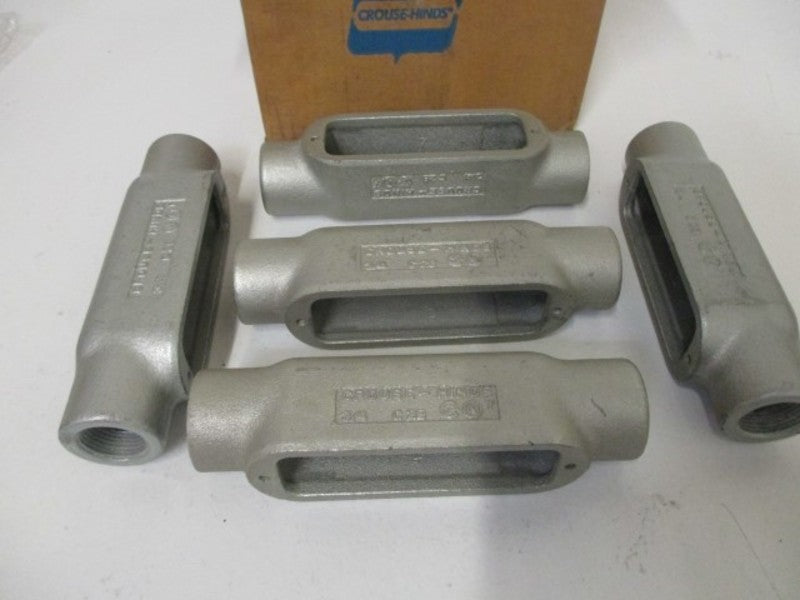 LOT OF 5 CROUSE-HINDS C28 CONDUIT OUTLET BODY 3/4" NSMP
