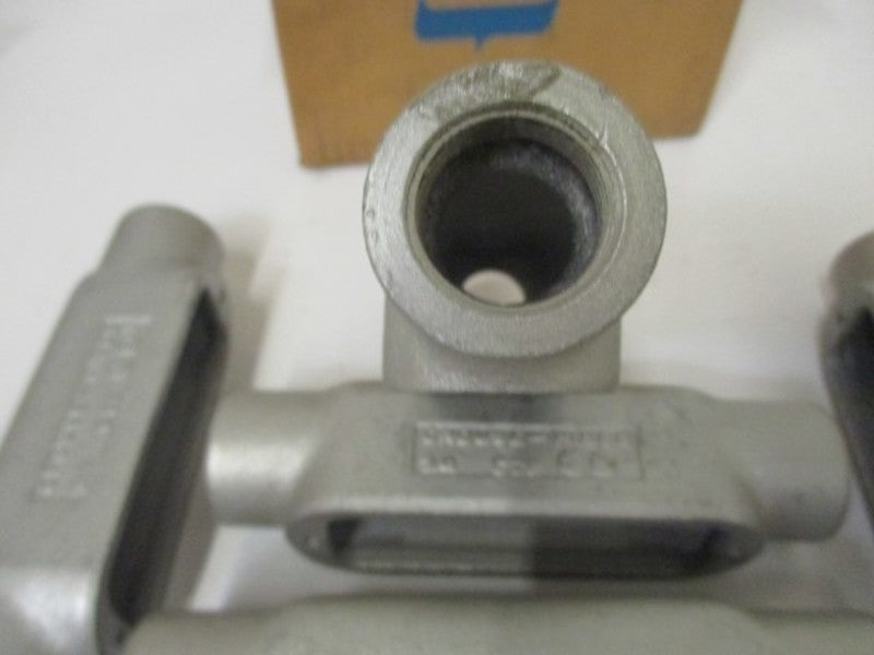 LOT OF 5 CROUSE-HINDS C28 CONDUIT OUTLET BODY 3/4" NSMP