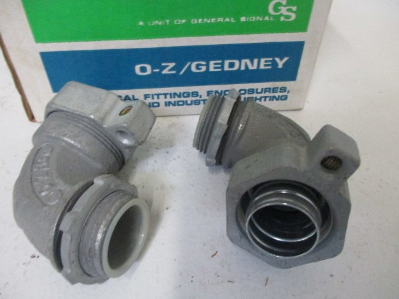 LOT OF 5 O-Z/GEDNEY 4Q-9100LTG LIQUIDTIGHT CONNECTOR INSULATED NSMP