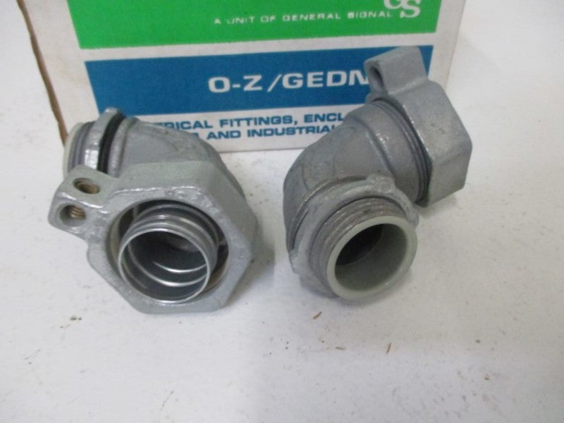 LOT OF 5 O-Z/GEDNEY 4Q-9100LTG LIQUIDTIGHT CONNECTOR INSULATED NSMP