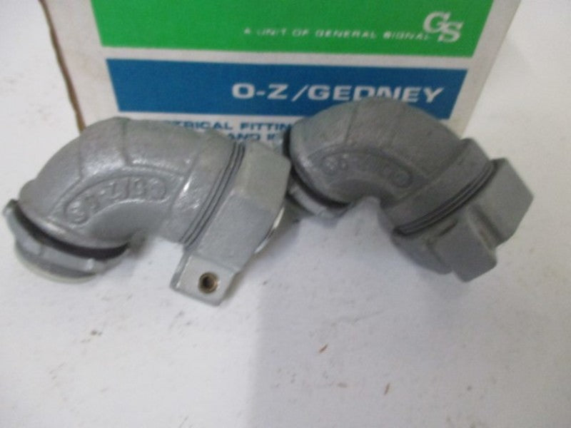 LOT OF 5 O-Z/GEDNEY 4Q-9100LTG LIQUIDTIGHT CONNECTOR INSULATED NSMP