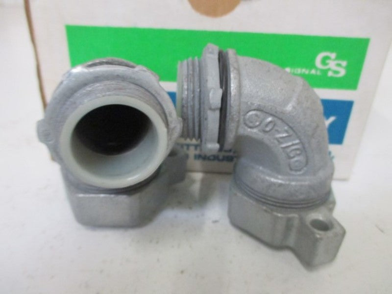 LOT OF 5 O-Z/GEDNEY 4Q-9100LTG LIQUIDTIGHT CONNECTOR INSULATED NSMP