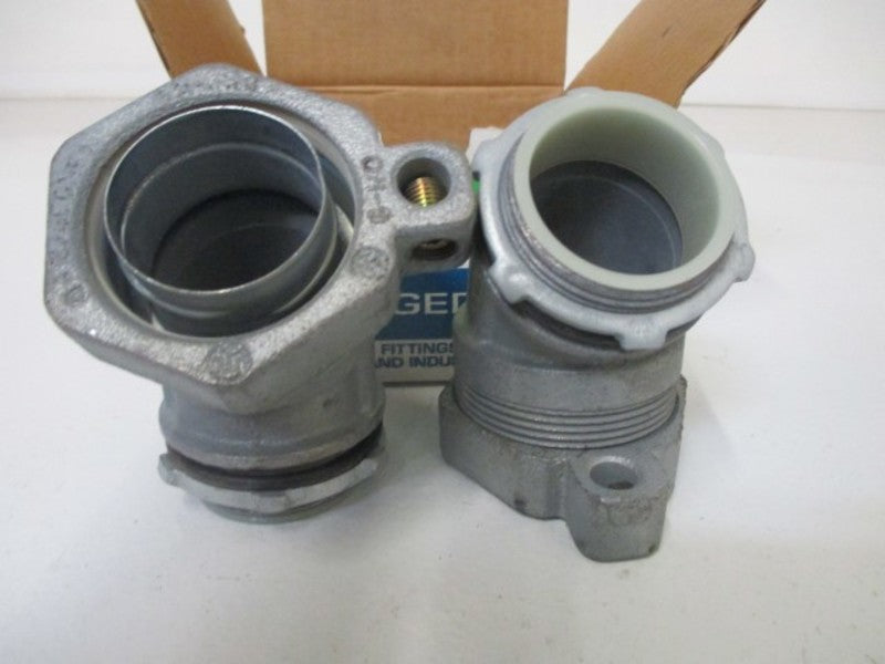 LOT OF 2 O-Z/GEDNEY 4Q-4150LTG 1-1/2" LIQUIDTIGHT CONNECTOR NSMP