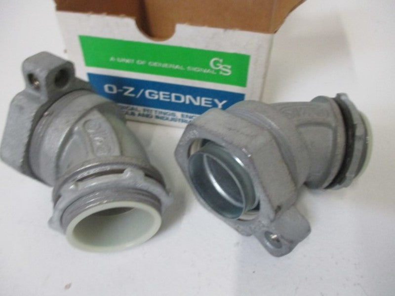 LOT OF 2 O-Z/GEDNEY 4Q-4150LTG 1-1/2" LIQUIDTIGHT CONNECTOR NSMP