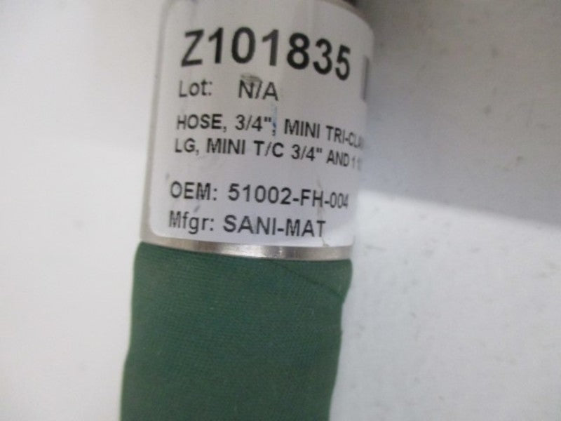 SANI-MAT 51002-FH-004 HOSE 3/4" MINI TRI-CLAMP  NSNP