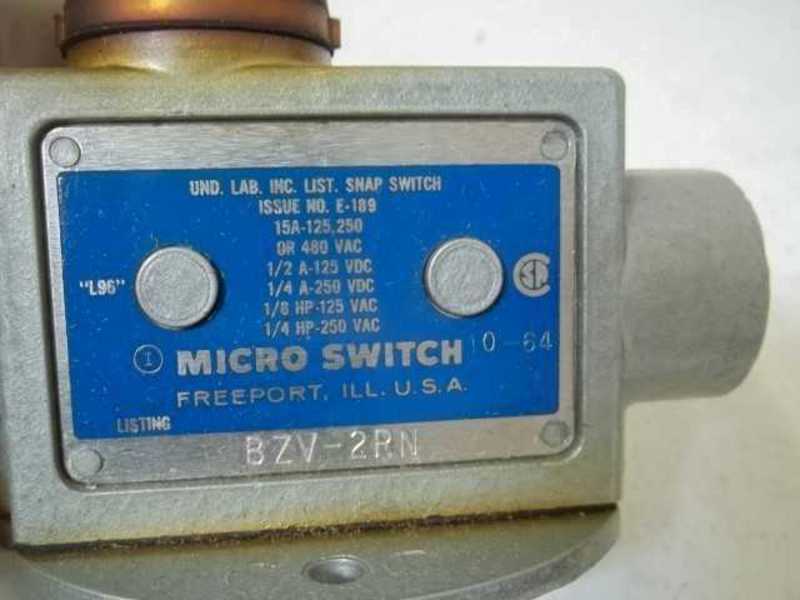 MICRO SWITCH BZN-2RN LIMIT SWITCH (BLUE BOX)  NSMP
