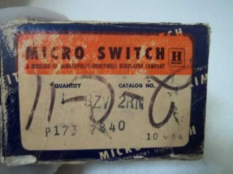 MICRO SWITCH BZN-2RN LIMIT SWITCH (BLUE BOX)  NSMP