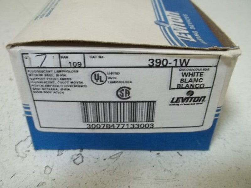 LOT OF 7 LEVITON 390-1W FLUORESCENT LAMPHODLER NSMP