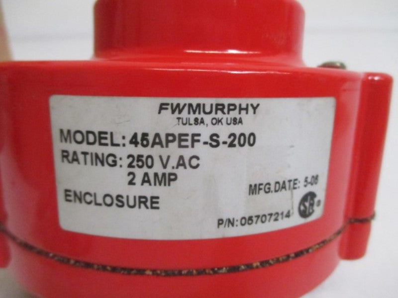 FW MURPHY 45APEF-S-200 VACUUM SWICHGAGE  NSMP