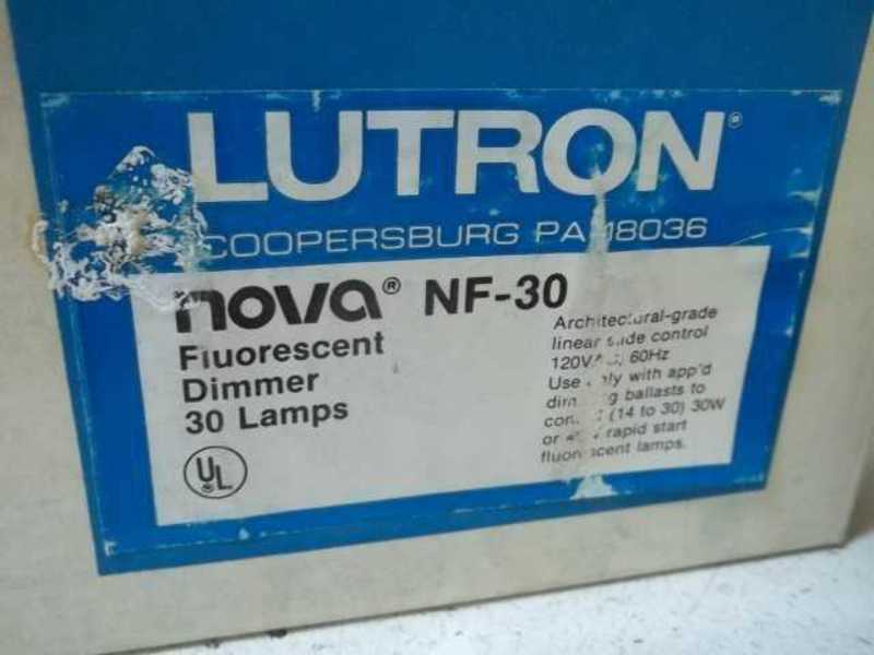 LUTRON NF-30 FLUORESCENT DIMMER 30 LAMPS  NSMP