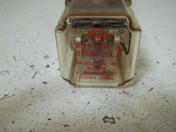 POTTER & BRUMFIELD KCP5 RELAY 10,000 OHMS  NSMP