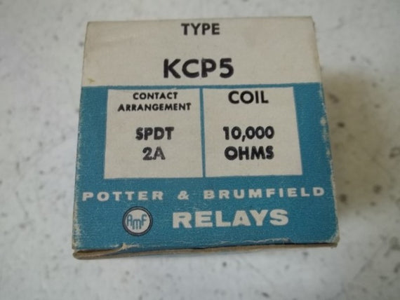 POTTER & BRUMFIELD KCP5 RELAY 10,000 OHMS  NSMP