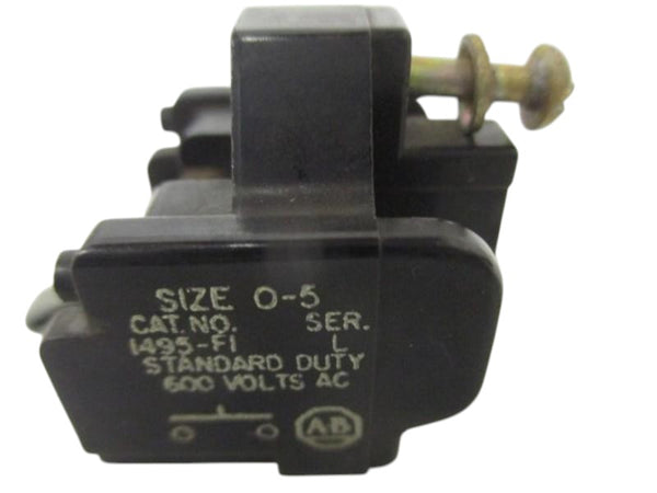 ALLEN BRADLEY 1495-F1 SER. L AUXILIARY CONTACT  UNMP