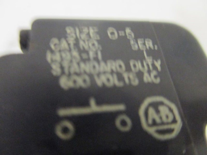 ALLEN BRADLEY 1495-F1 SER. L AUXILIARY CONTACT  UNMP