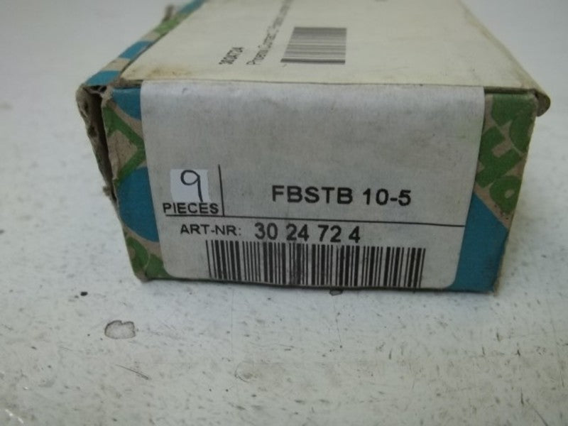 LOT OF 9 PHOENIX CONTACT FBSTB10-5 BRIDGE PLUG  NSMP