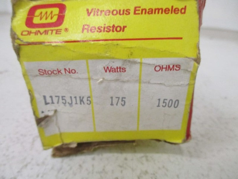 OHMITE L175J1K5 1500 OHMS  NSMP