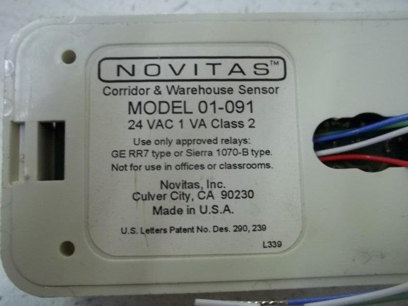 NOVITAS MODEL 01-091 CORRIDOR & WAREHOUSE SENSOR  NSNP
