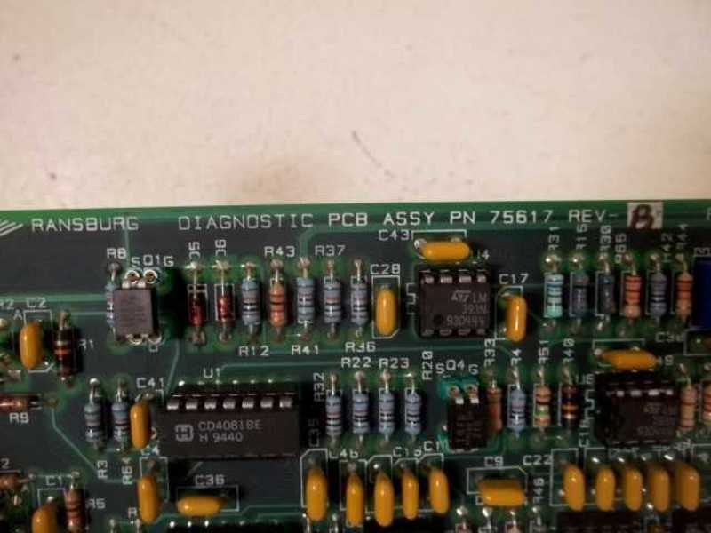 RANBURG 75617 REV.B DIAGNOSTIC PCB BORAD  UNMP