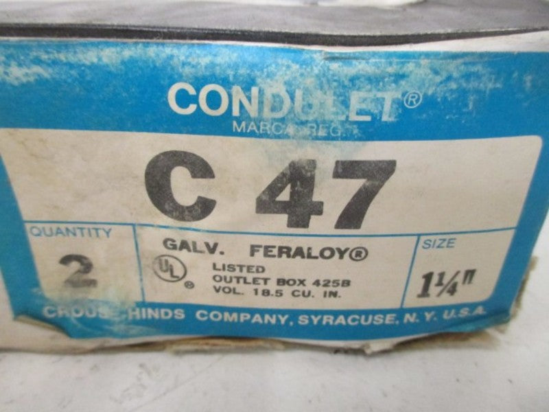 CROUSE-HINDS C47 1 1/4" (PKG OF 2) NSMP