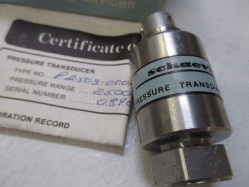 SCHAEVITZ P2503-0001 PRESSURE TRANSDUCER 2500 PSIG  NSMP