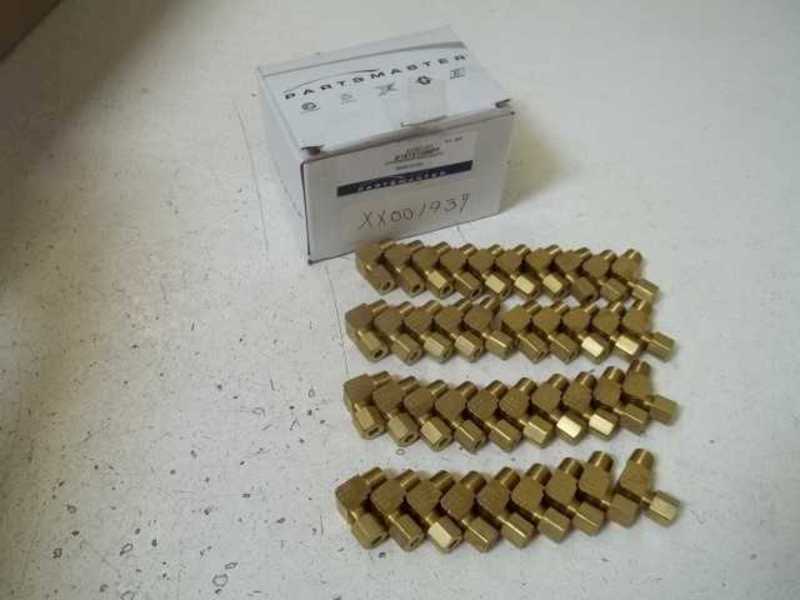 LOT OF 39 PARTSMASTER 41552421 3/16TX1/8MPT COMPRESSION MALE ELBOWNSMP