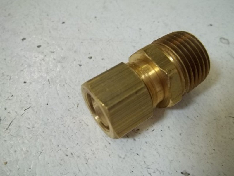 LOT OF 3 PARTSMASTER 41552125 1/2TX1/2MPT COMPRESSION MALE CONNECTORNSMP