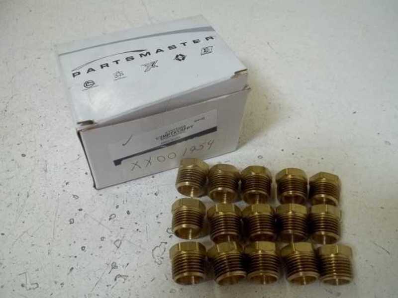 LOT OF 15 PARTSMASTER 41575968 1/2MPTX18FPT BRASS BUSHINGNSMP