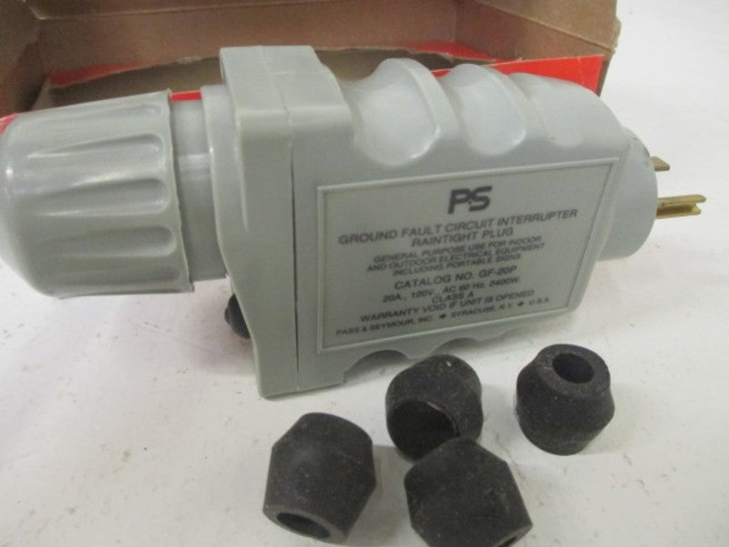 PASS & SEYMOUR GF20-P CIRCUIT INTERRUPTER PLUG GROUND FAULT  NSMP