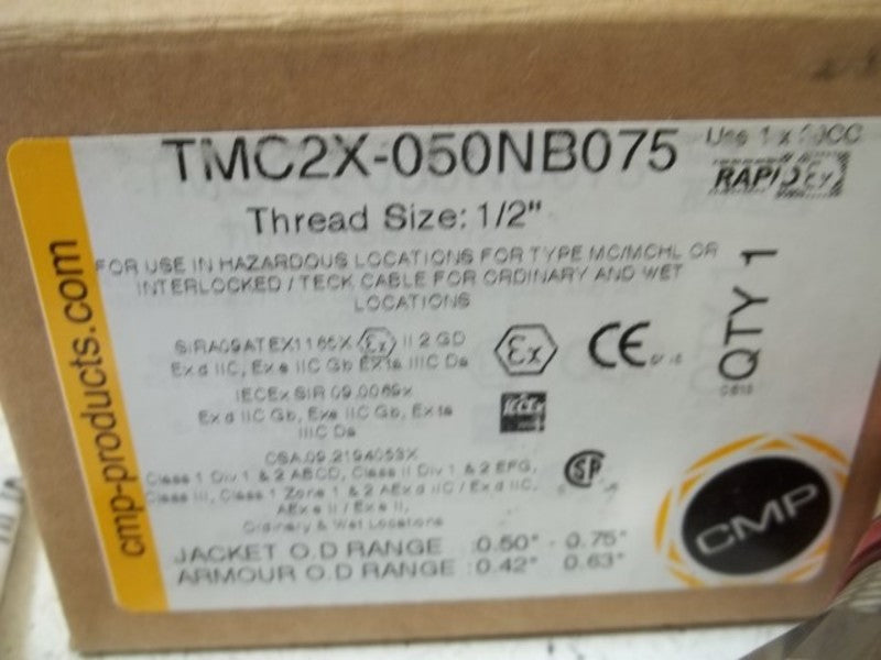CMP-PRODUCTS TMC2X-050NB075 THRED SIZE: 1/2"  NSMP