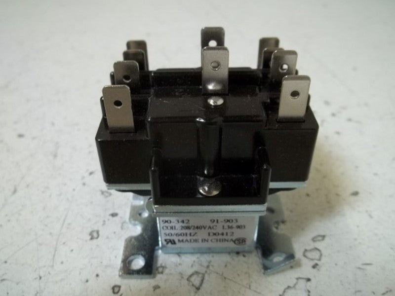 WHITE-RODGERS 90-342 RELAY 208/240V (AS PICTURED-SIDE BENT)  NSMP