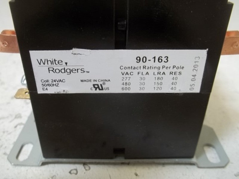 WHITE-RODGERS 90-163 CONTACTOR 24VAC  NSNP