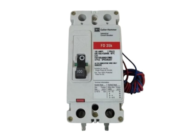 CUTLER HAMMER FD2100LB06D12M03 CIRCUIT BREAKER  UNMP