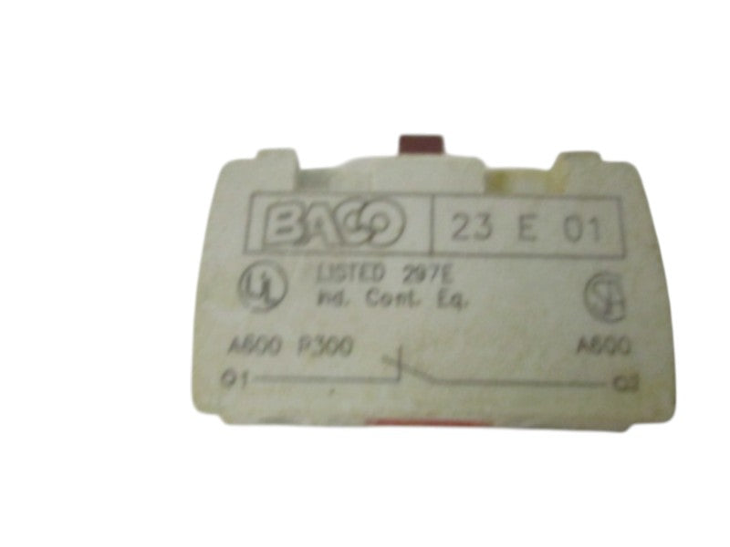 BACO 23E01 CONTACT BLOCK  UNMP