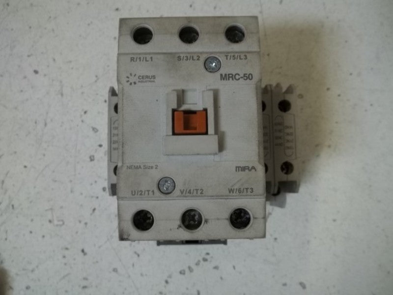 CERUS MRC(D)-50 W/UA-1 MAGNETIC CONTACTOR W/AUXILIARY CONTACT 120V  UNMP