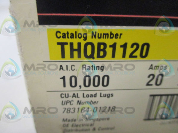 GENERAL ELECTRIC THQB1120 CIRCUIT BREAKER 20A  NSNP